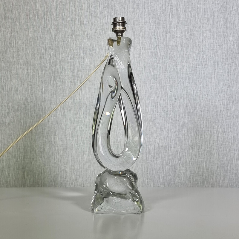 Lampe vintage en cristal Daum 1960