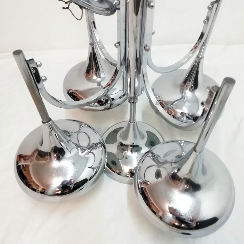 Candelabro de metal vintage da Sciolari