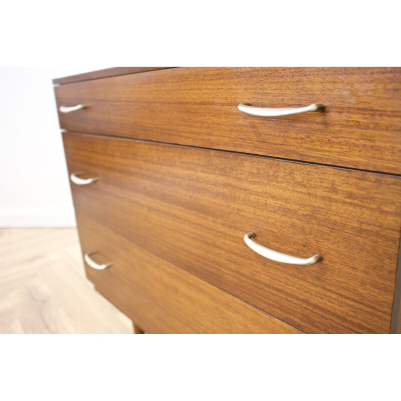 Vintage dark teak chest of drawers by  Stag United Kingdom 1960s
