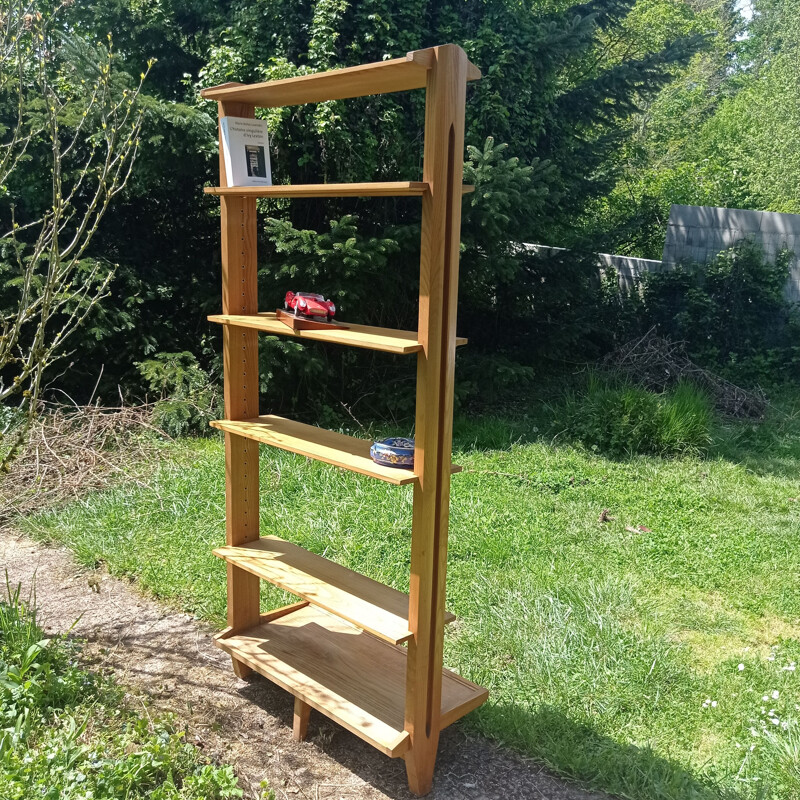 Etagere bibliotheque vintage avec 6 rayons amovibles