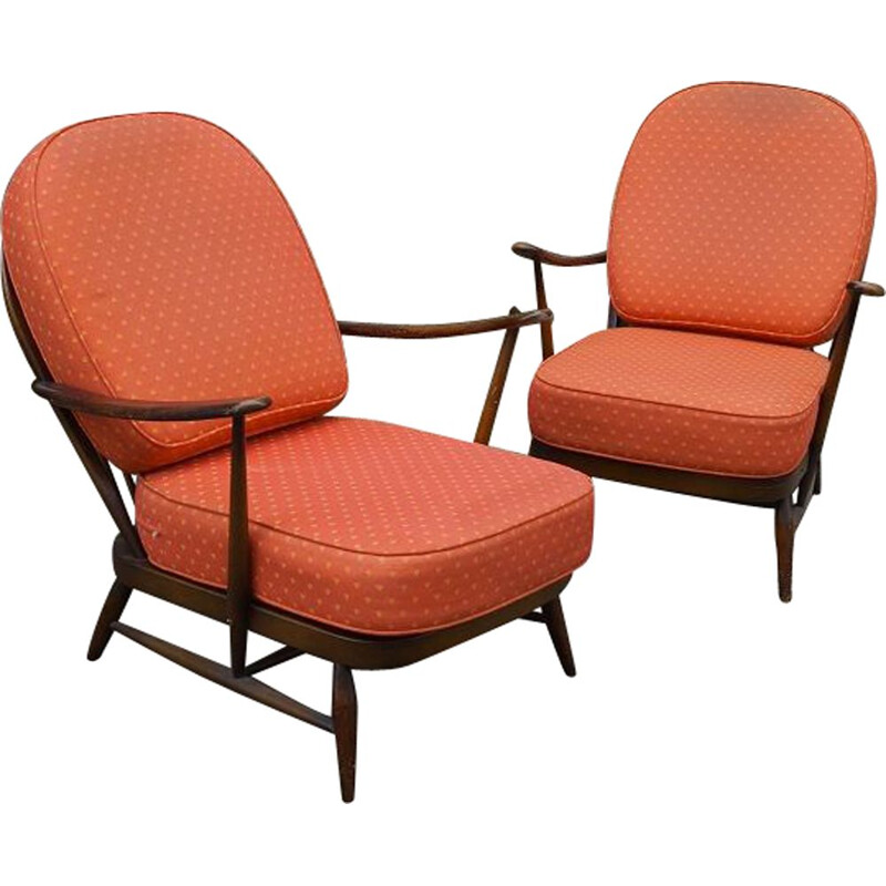 Pair of vintage armchairs by Lucian Ercolani 1960s