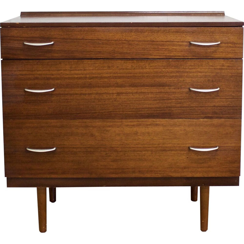 Vintage dark teak chest of drawers by  Stag United Kingdom 1960s