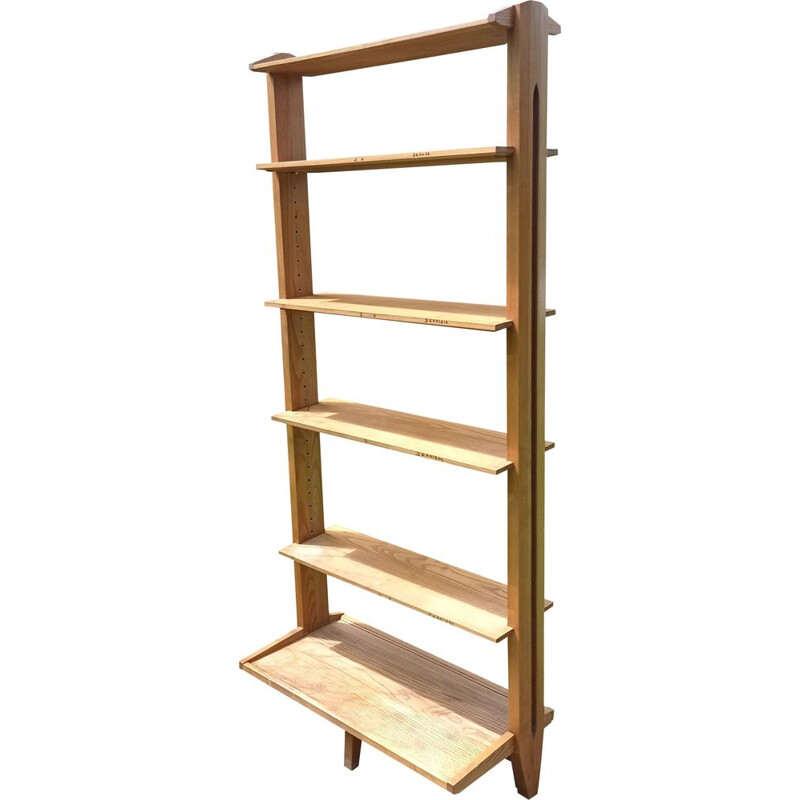 Vintage bookcase with 6 removable shelves