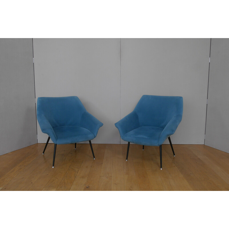 Pair of vintage Shell armchairs 1960s