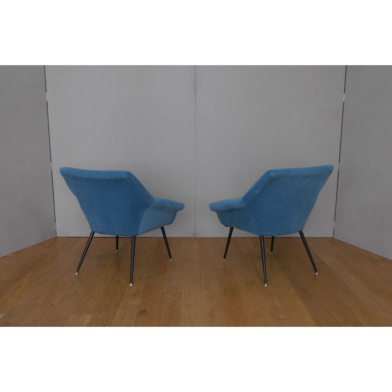 Pair of vintage Shell armchairs 1960s