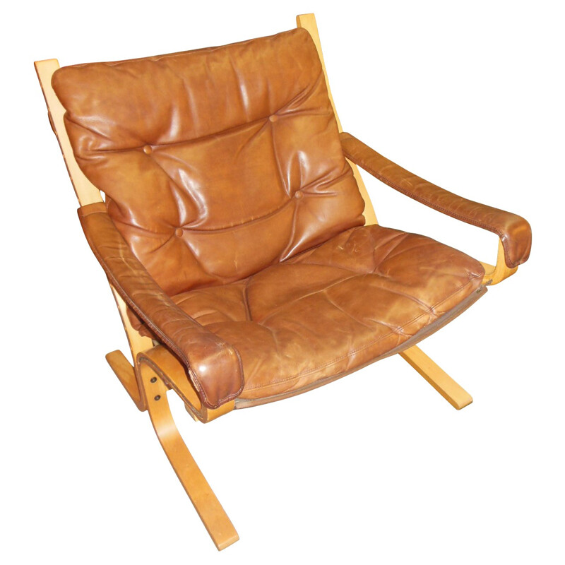 Armchair "Siesta" in leather, Ingmar RELLING - 1970s