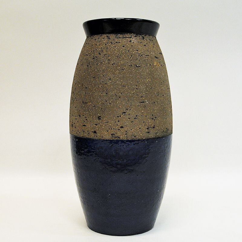 Grand vase vintage en céramique de Mari Simmulson, Suède 1966