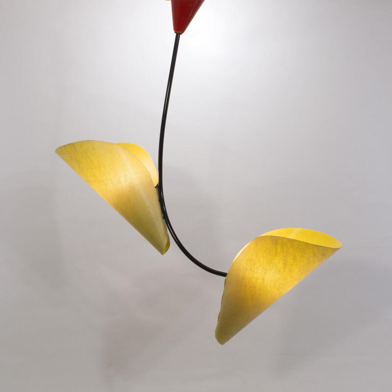 Vintage chandelier by Josef Hurka for Napako 1960s