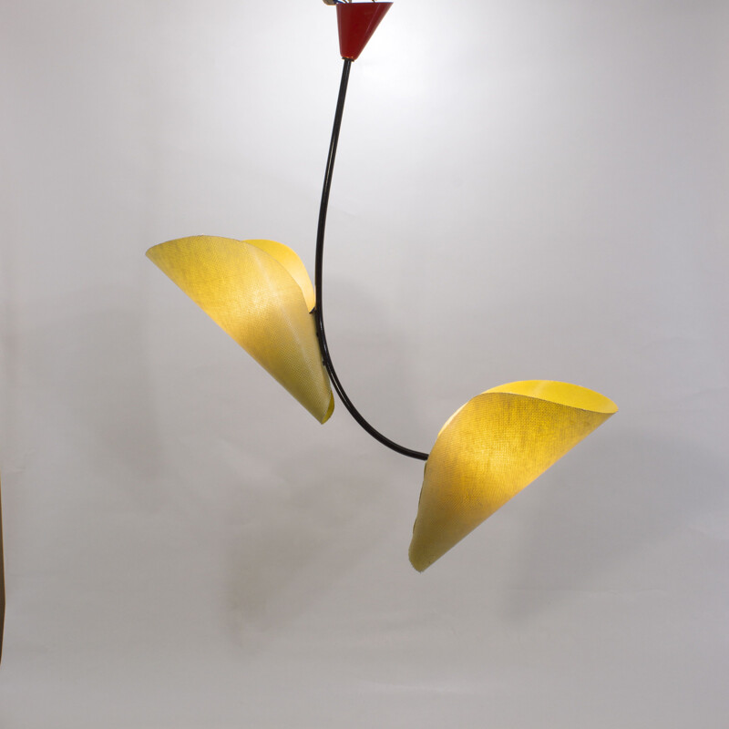 Vintage chandelier by Josef Hurka for Napako 1960s