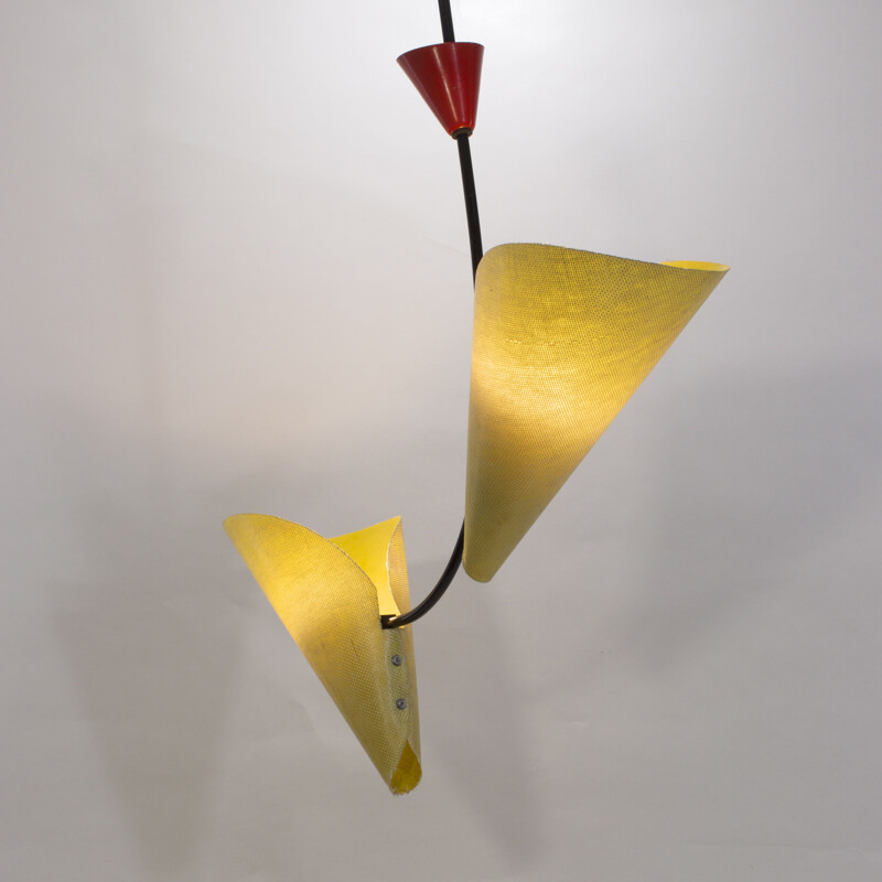 Vintage chandelier by Josef Hurka for Napako 1960s