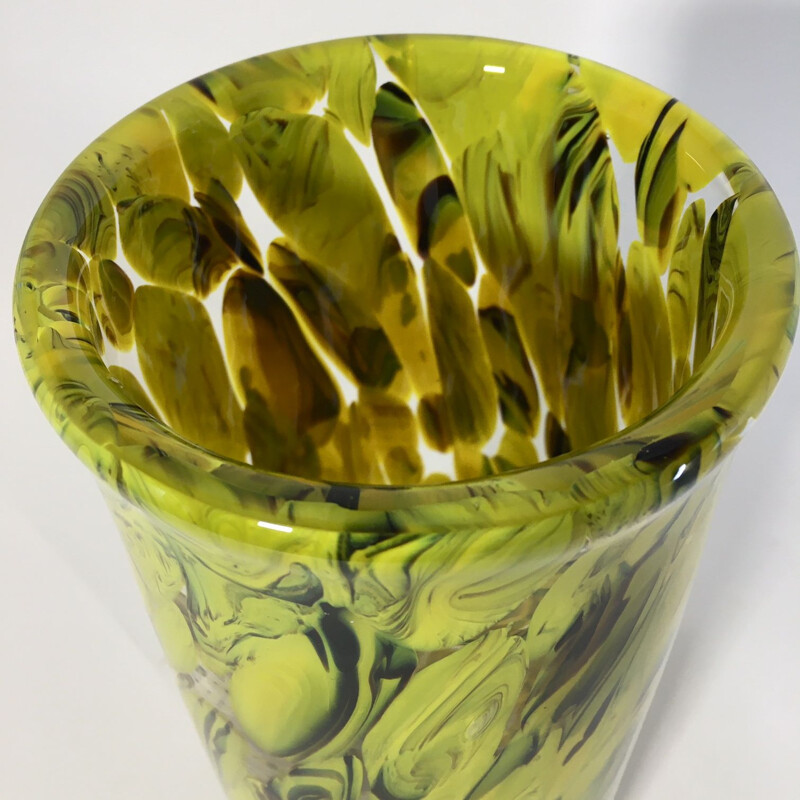 Vintage blown glass vase