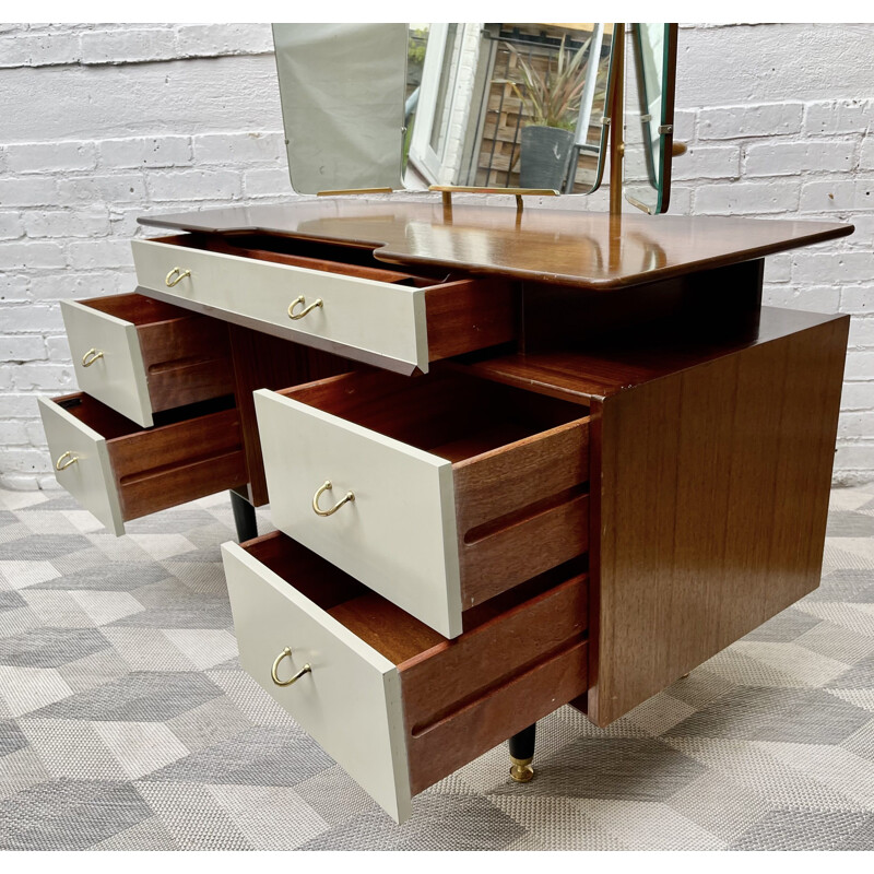 Vintage changing table with drawers and mirror