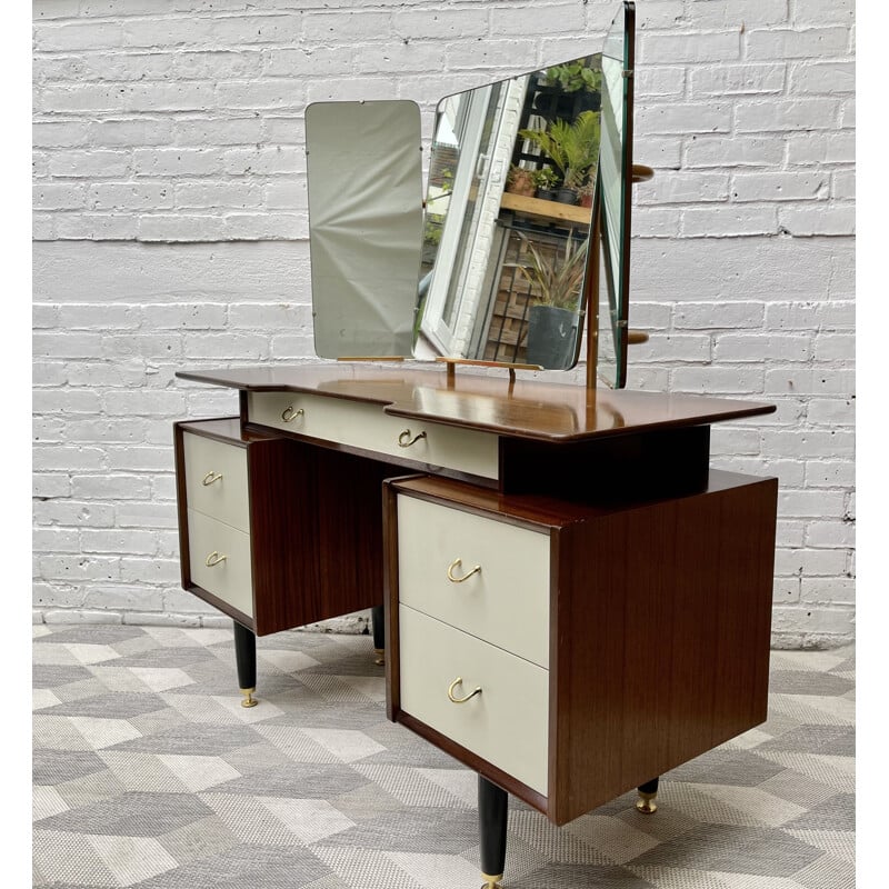 Table à langer vintage avec tiroirs et miroir