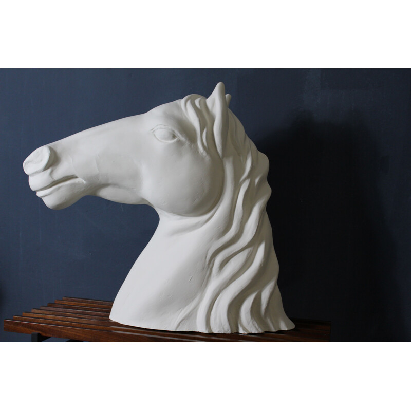 Escultura de cavalo Vintage, Itália 1970