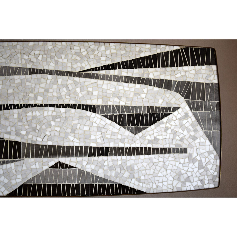 Modern sculptural mosaic vintage coffee table by Berthold Muller, 1960