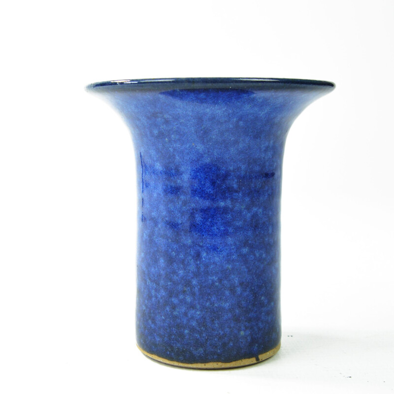 Vaso de cerâmica vintage de Jette Andersen, Dinamarca 1970