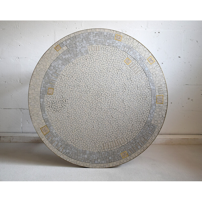 Vintage mosaic coffee table by Berthold Muller 1960s