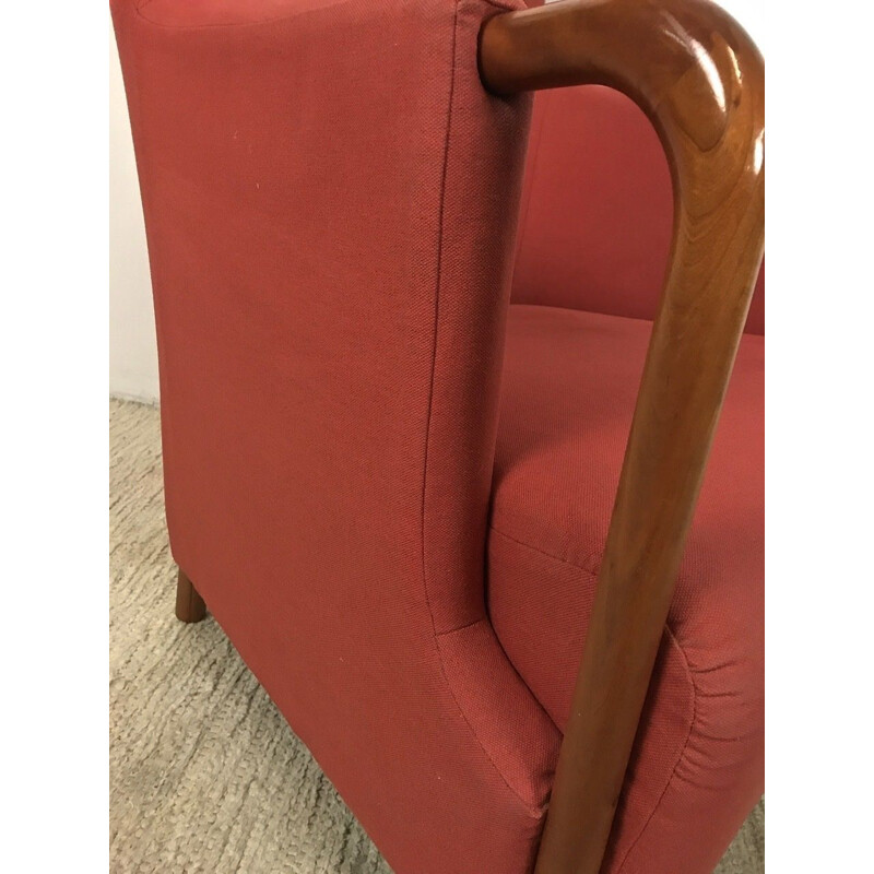 Vintage red armchair Stately Giorgetti