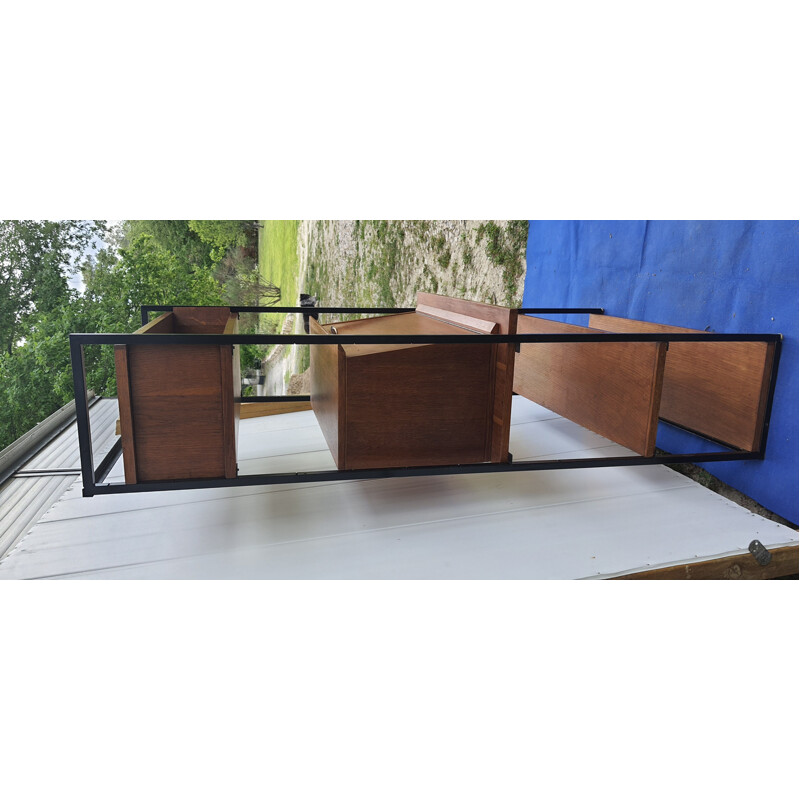 Modular shelf in light oak