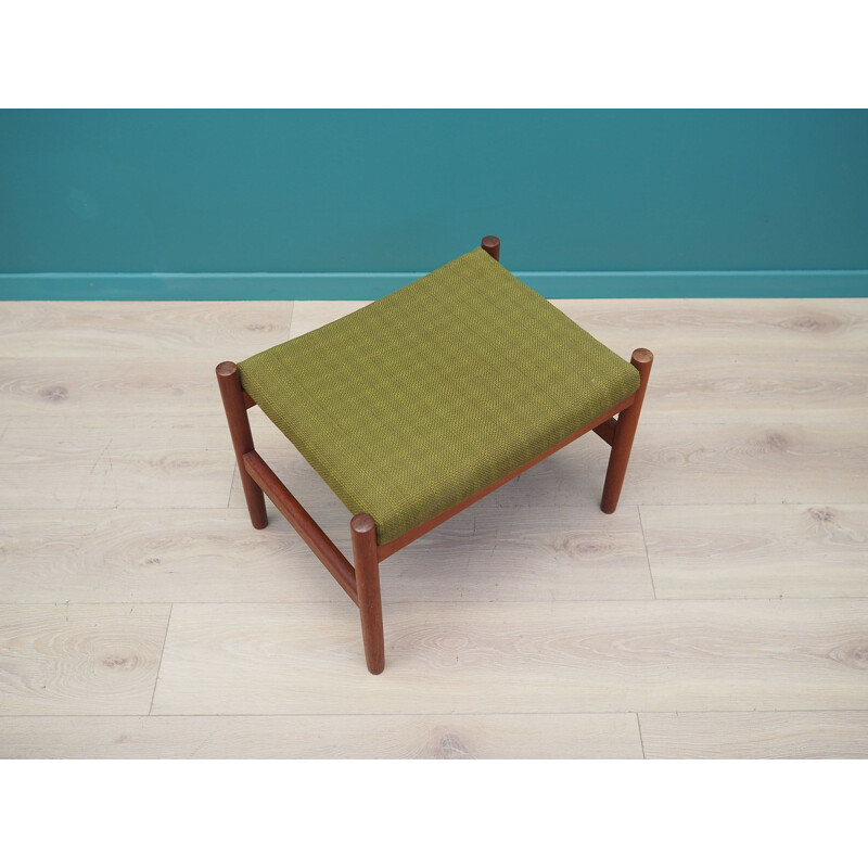 Vintage green footrest Hugo Frandsen 1970s