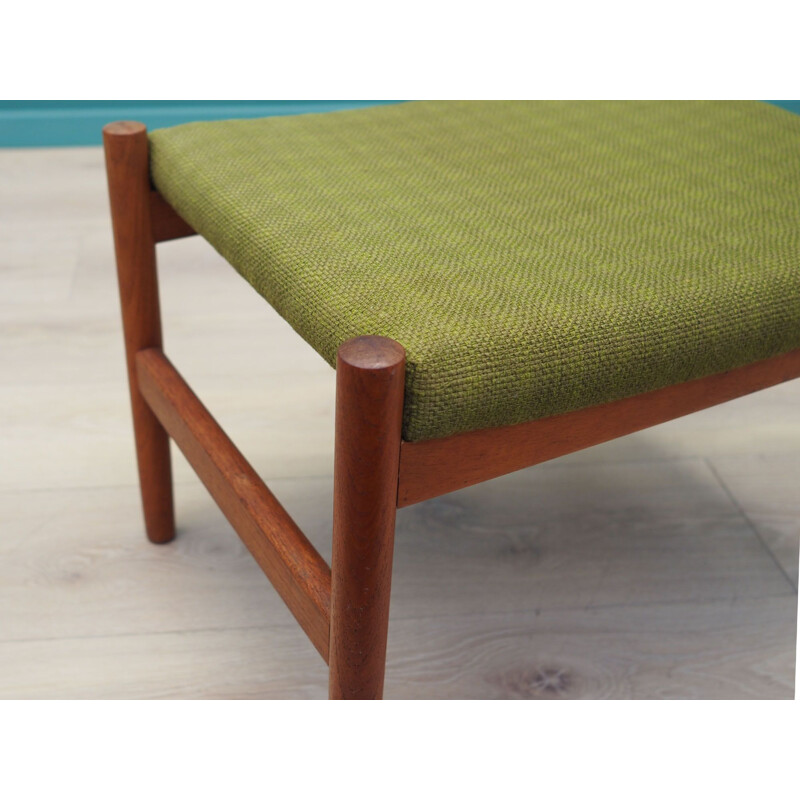 Vintage green footrest Hugo Frandsen 1970s