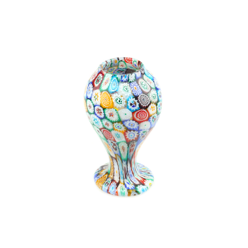 "Millefiori" small vase in Murano glass - 1960s