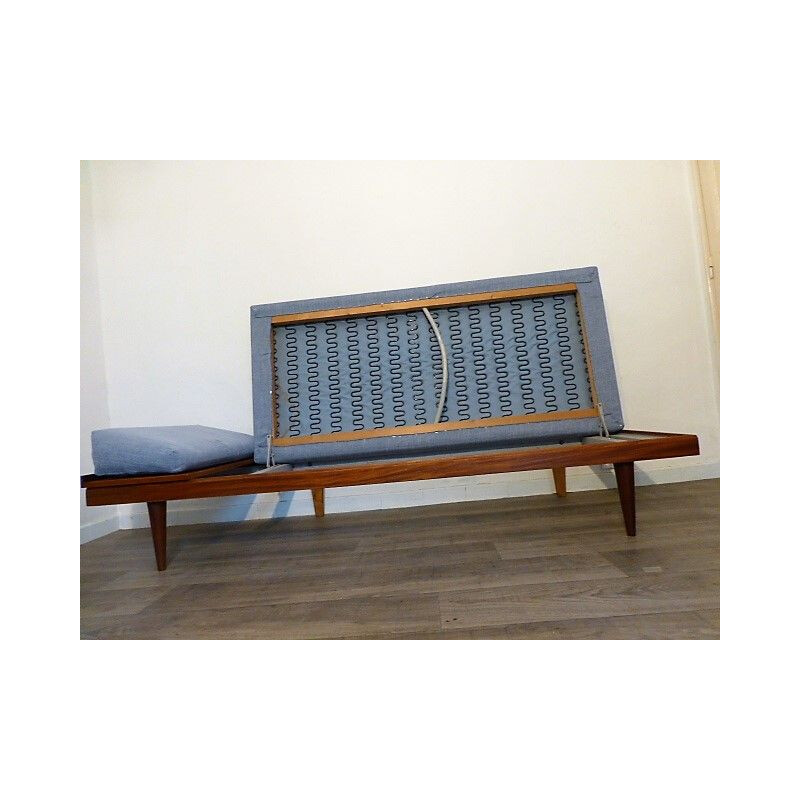 Vintage large teak bench seat  by Ingmar Relling for Swane Ekornes 1960s