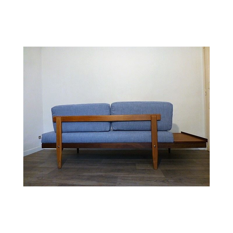 Vintage large teak bench seat  by Ingmar Relling for Swane Ekornes 1960s