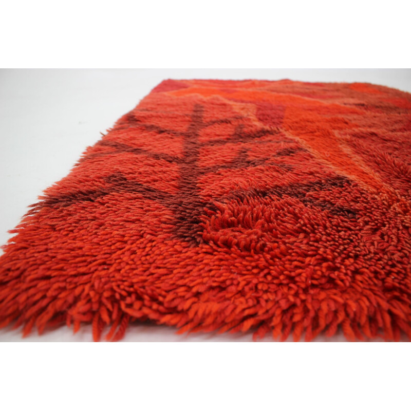 Vintage wool rug Denmark 1960s