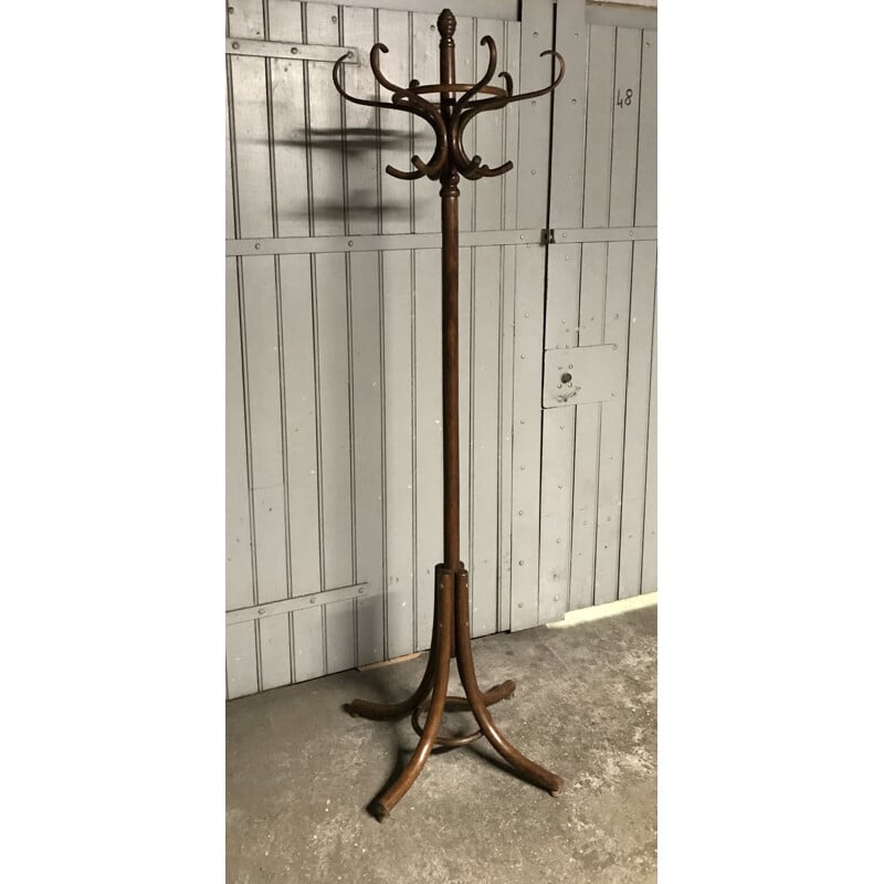 Vintage bentwood parrot coat rack Thonet 1940s