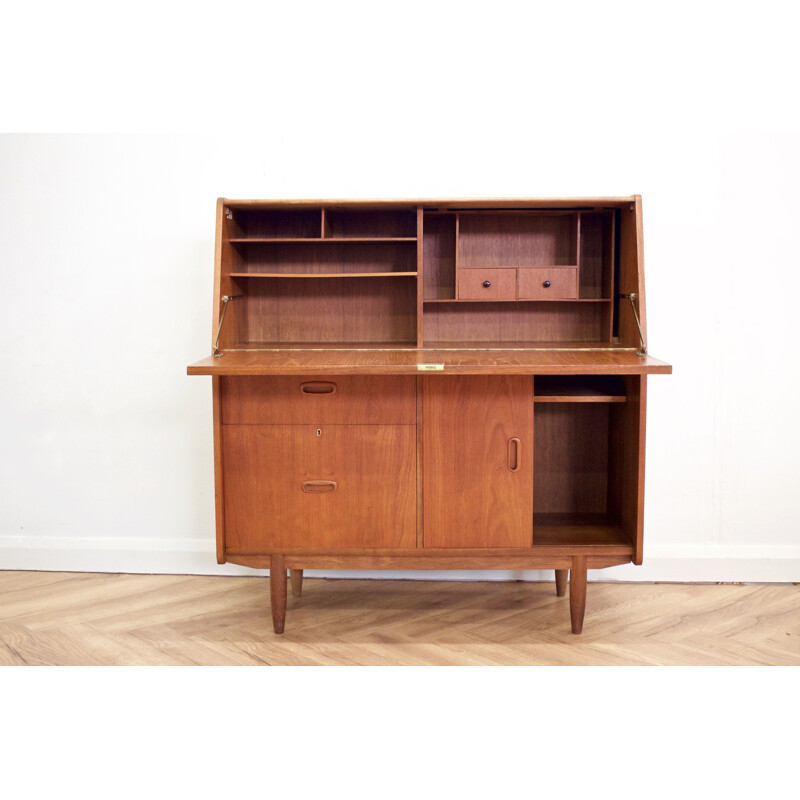 Vintage secretary desk Teak  United Kingdom 1960s