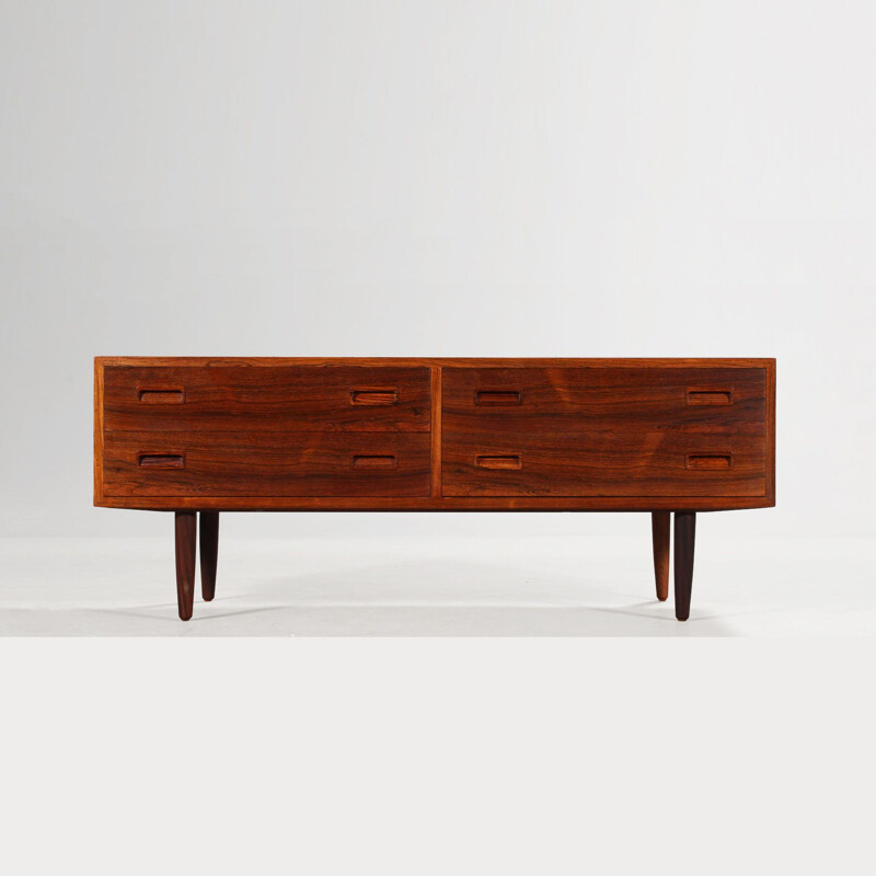 Vintage low sideboard in rosewood Denmark 1970s