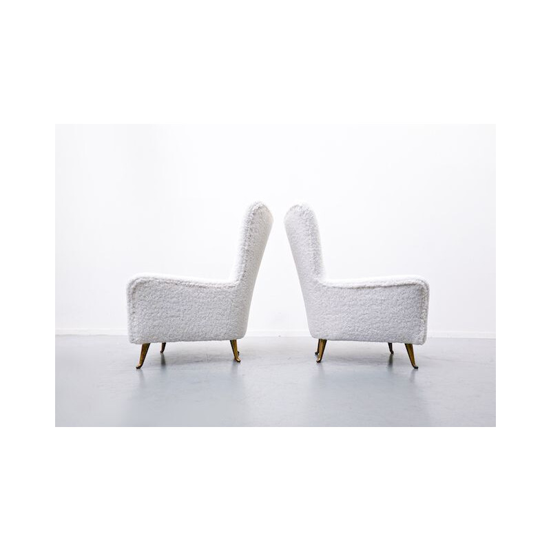 Pair of armchairs Italy 1950 s