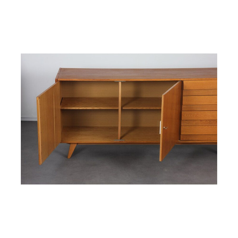 Vintage oak sideboard by Jiri Jiroutek 1960s