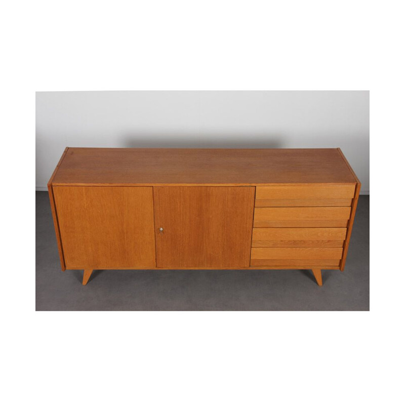 Vintage oak sideboard by Jiri Jiroutek 1960s