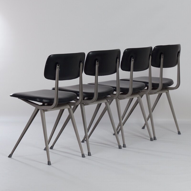 Set of 4 vintage Result Chairs by Friso Kramer and Wim Rietveld for Ahrend de Cirkel, 1960s 