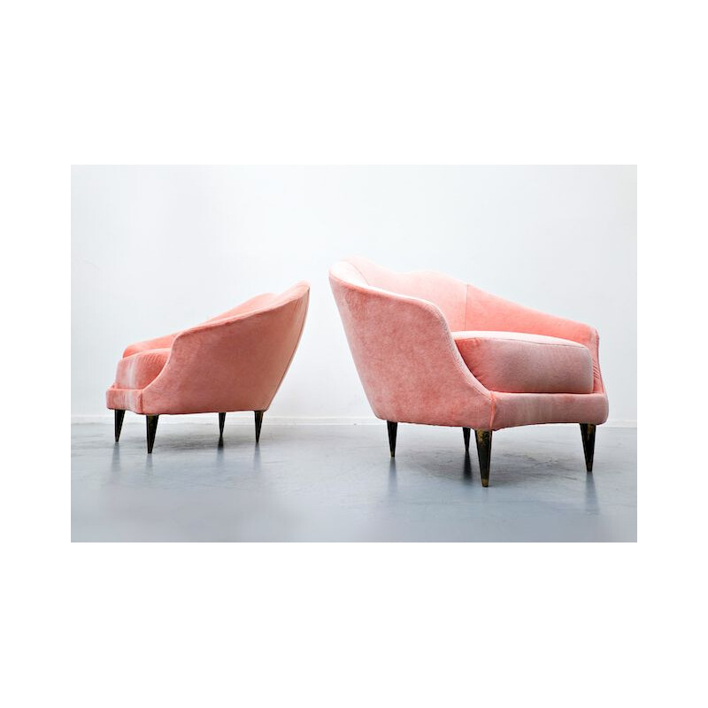 Pair of vintage armchairs Federico Munari 1950s