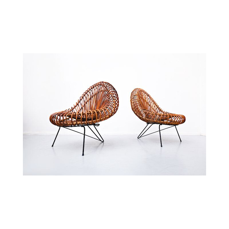 Pair of Chairs by Janine Abraham & Dirk Jan Rol for Rougier, 1950s