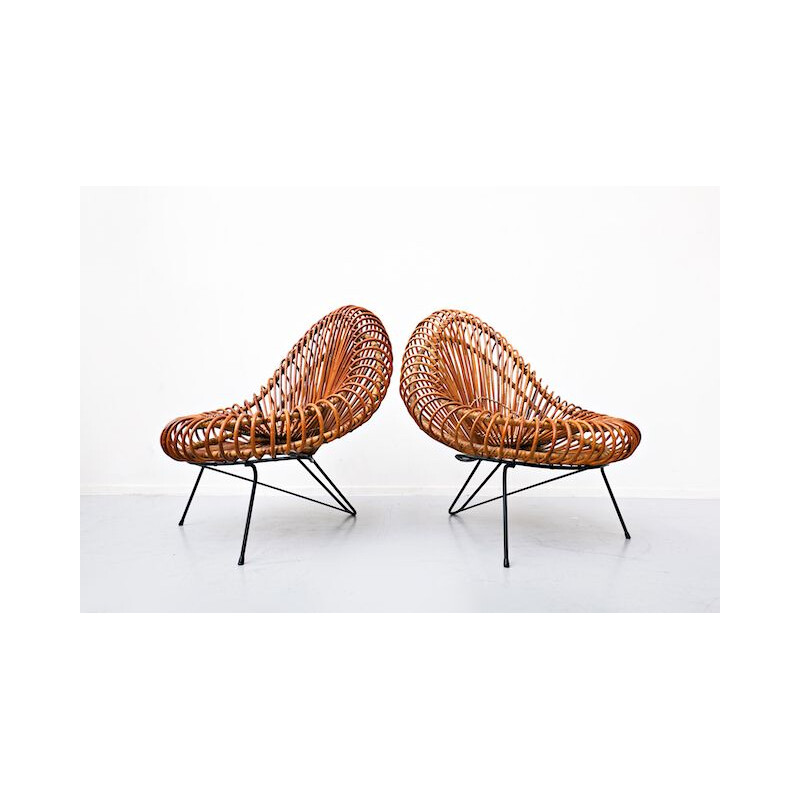 Pair of Chairs by Janine Abraham & Dirk Jan Rol for Rougier, 1950s