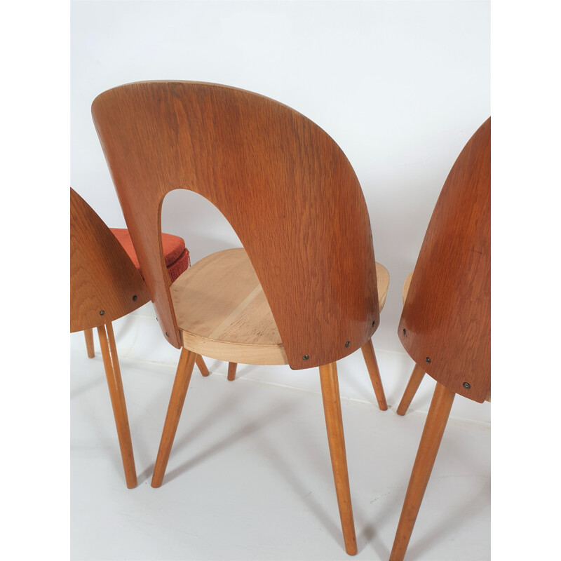 Ensemble de 5 chaises vintage par Antonín Šuman pour Tatra 1960