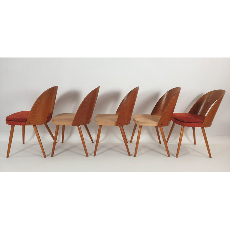 Set of 5 vintage chairs by Antonín Šuman for Tatra 1960s