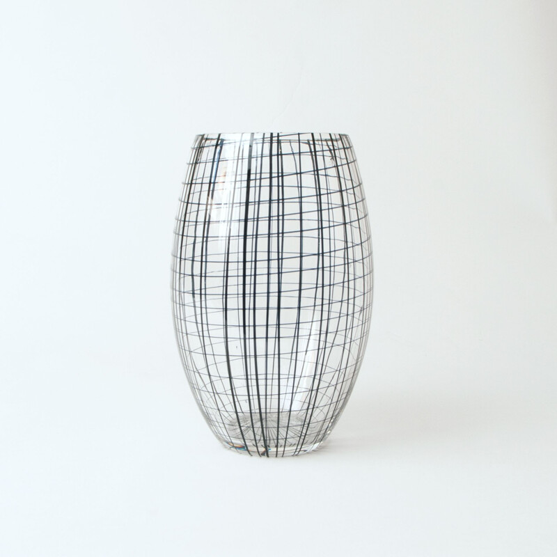 Vase vintage en verre de Murano Italie
