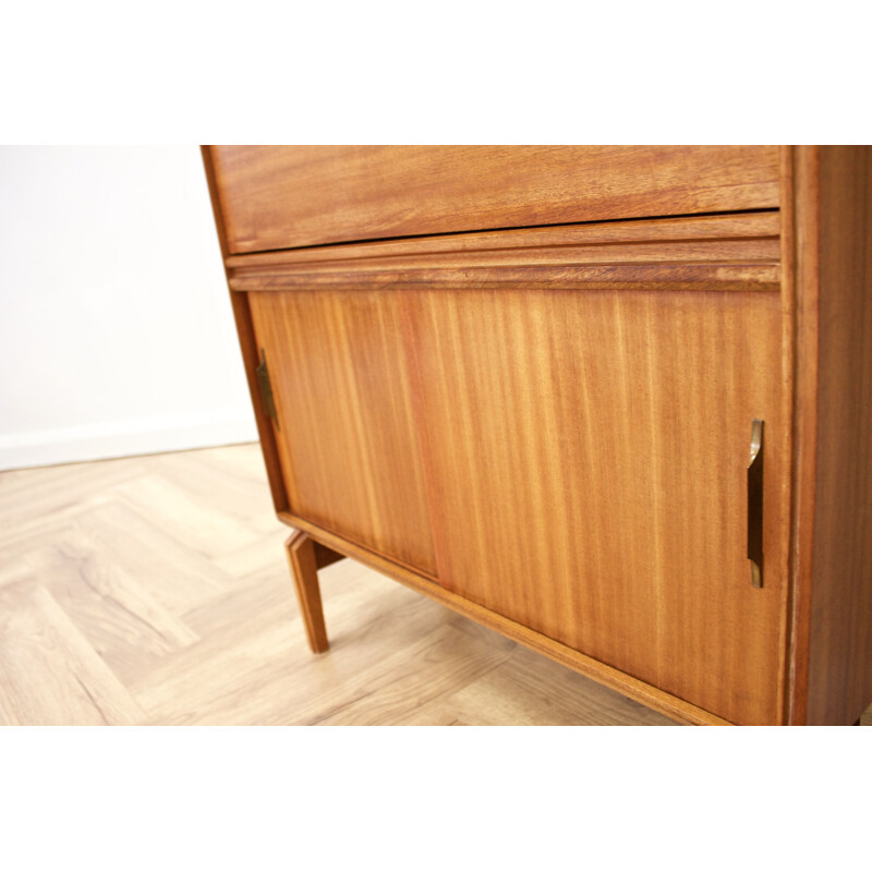 Vintage  teak  secretary desk Robert Herita United Kingdom 1960s