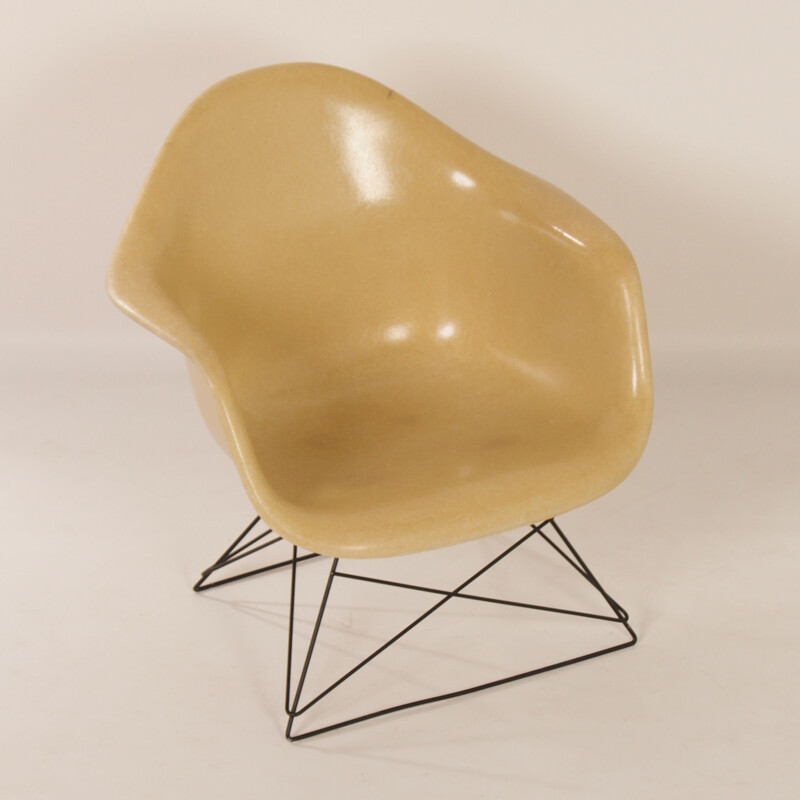 Vintage LAR armchair in fiberglass by Charles and Ray Eames 1970s