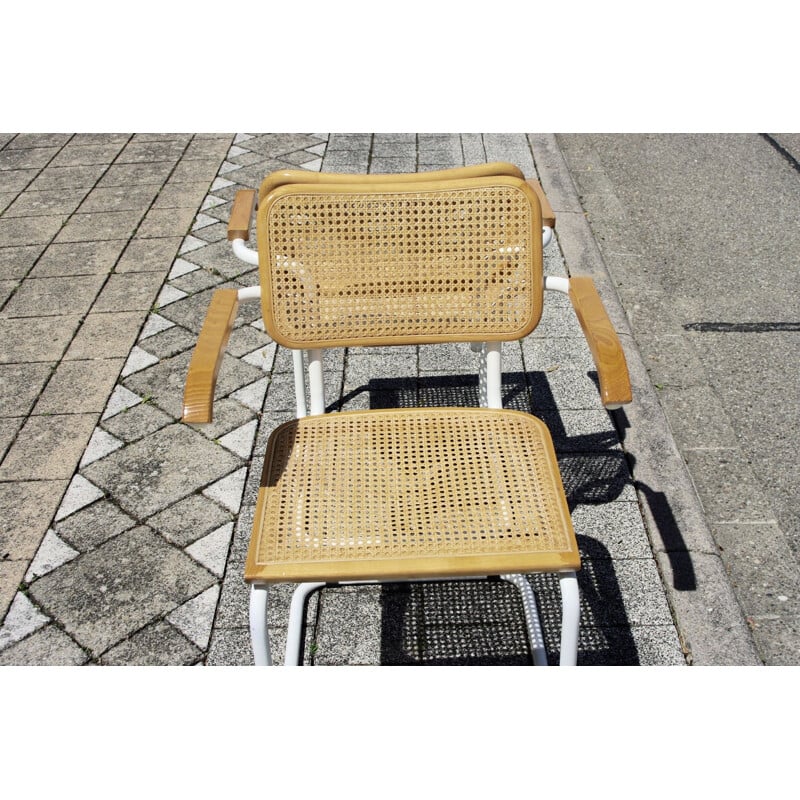Paire de chaises vintage B64 de Marcel Breuer Italie 1970