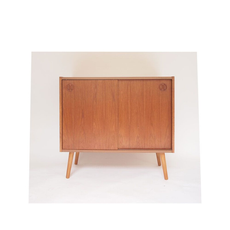 Vintage teak highboard, Denmark 1960