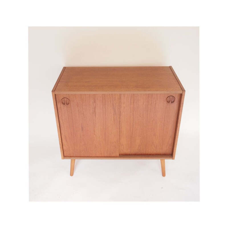 Vintage teak highboard, Denmark 1960