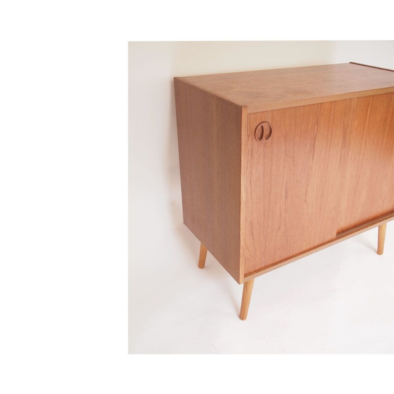 Vintage teak highboard, Denmark 1960