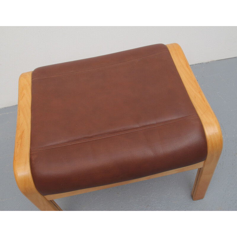 Vintage lounge chair with footstool by Yngve Ekström for Swedense, Sweden 1980