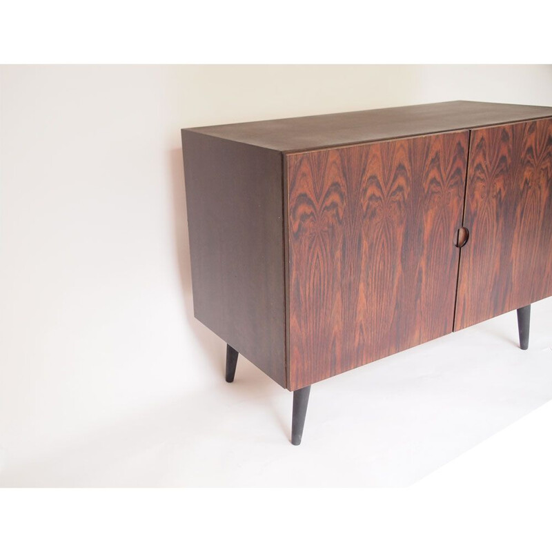 Vintage small highboard in Rio rosewood, Scandinavian 1960